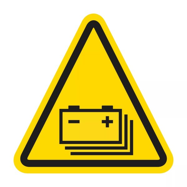 Batterij sticker energieopslagsysteem aanwezig - 50x50mm